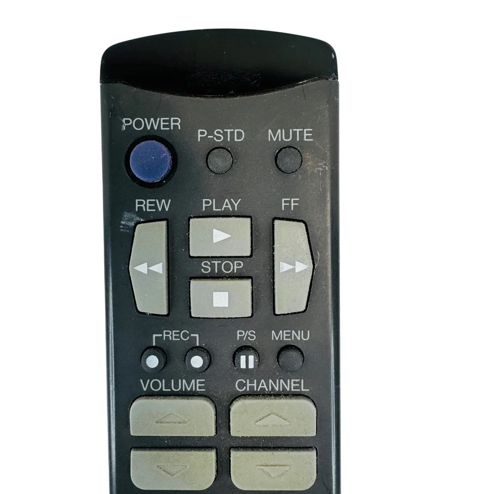 Samsung 3F14-00036-100‎ VCR TV Remote Control Black Made in Korea Untested